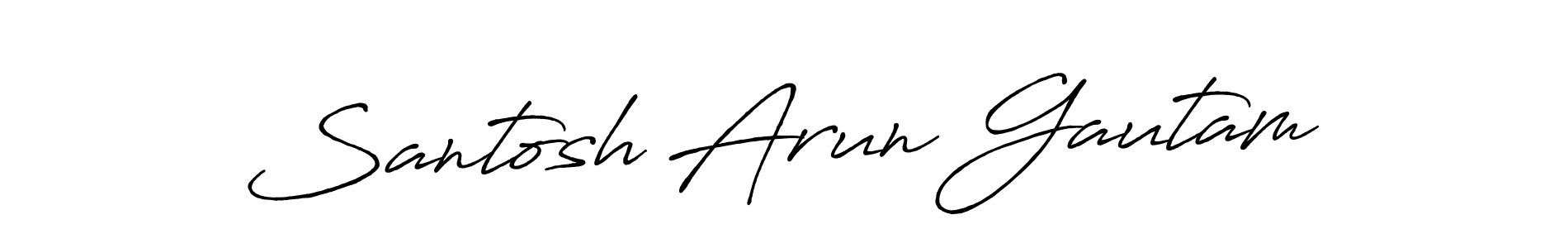 Design your own signature with our free online signature maker. With this signature software, you can create a handwritten (Antro_Vectra_Bolder) signature for name Santosh Arun Gautam. Santosh Arun Gautam signature style 7 images and pictures png