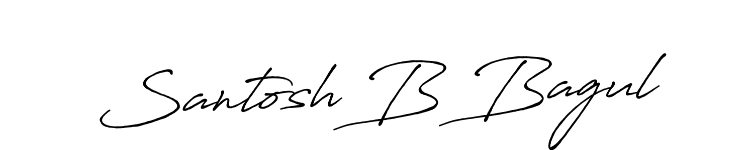 The best way (Antro_Vectra_Bolder) to make a short signature is to pick only two or three words in your name. The name Santosh B Bagul include a total of six letters. For converting this name. Santosh B Bagul signature style 7 images and pictures png