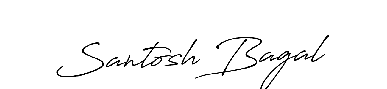 Create a beautiful signature design for name Santosh Bagal. With this signature (Antro_Vectra_Bolder) fonts, you can make a handwritten signature for free. Santosh Bagal signature style 7 images and pictures png
