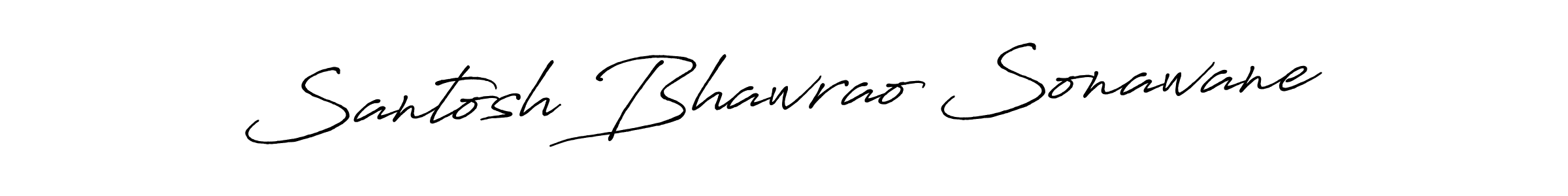 Make a beautiful signature design for name Santosh Bhawrao Sonawane. With this signature (Antro_Vectra_Bolder) style, you can create a handwritten signature for free. Santosh Bhawrao Sonawane signature style 7 images and pictures png