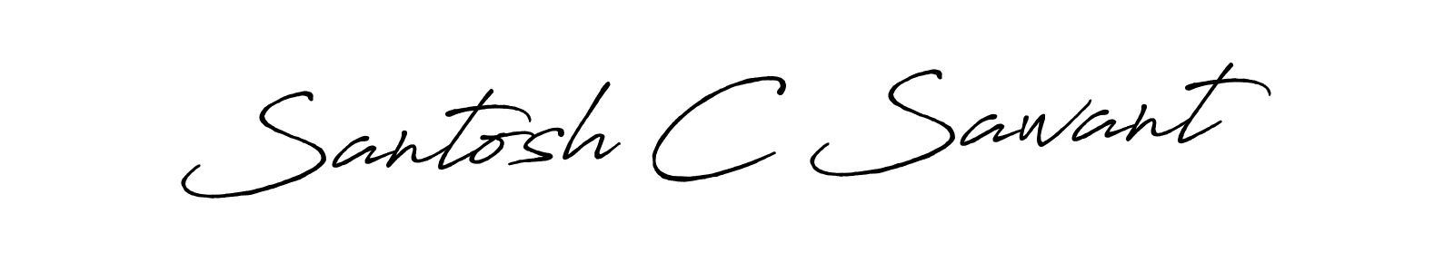 Make a beautiful signature design for name Santosh C Sawant. Use this online signature maker to create a handwritten signature for free. Santosh C Sawant signature style 7 images and pictures png