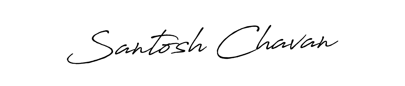 Use a signature maker to create a handwritten signature online. With this signature software, you can design (Antro_Vectra_Bolder) your own signature for name Santosh Chavan. Santosh Chavan signature style 7 images and pictures png