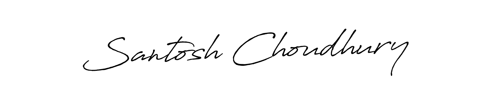 Design your own signature with our free online signature maker. With this signature software, you can create a handwritten (Antro_Vectra_Bolder) signature for name Santosh Choudhury. Santosh Choudhury signature style 7 images and pictures png