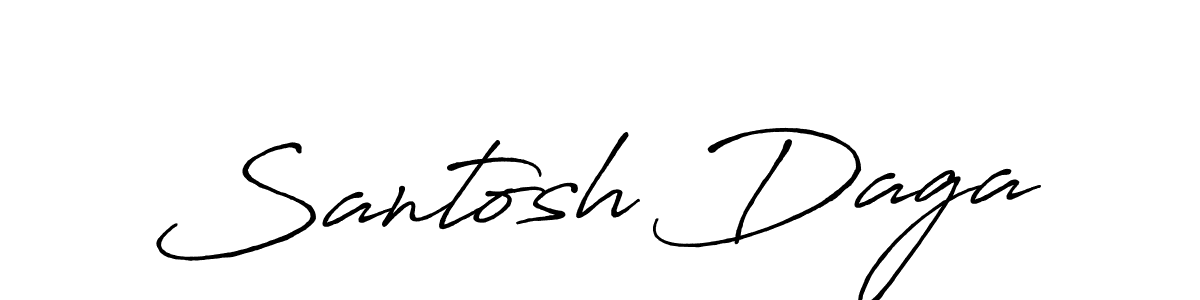 It looks lik you need a new signature style for name Santosh Daga. Design unique handwritten (Antro_Vectra_Bolder) signature with our free signature maker in just a few clicks. Santosh Daga signature style 7 images and pictures png