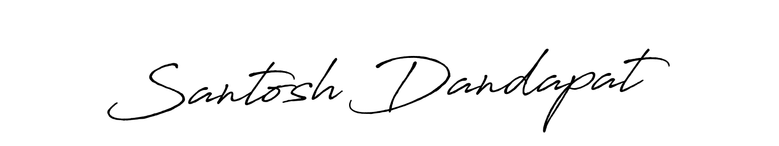 How to make Santosh Dandapat name signature. Use Antro_Vectra_Bolder style for creating short signs online. This is the latest handwritten sign. Santosh Dandapat signature style 7 images and pictures png