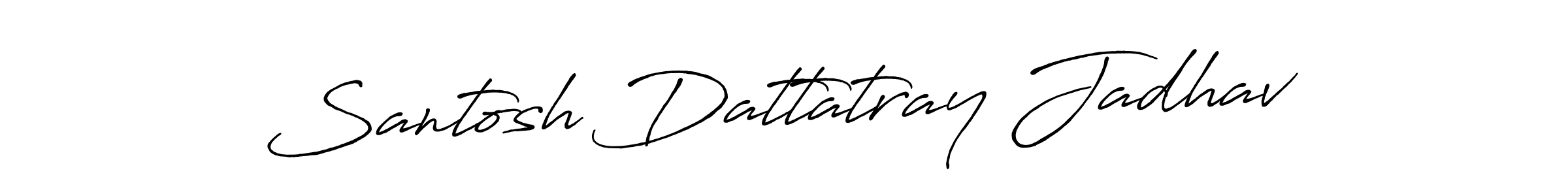 Create a beautiful signature design for name Santosh Dattatray Jadhav. With this signature (Antro_Vectra_Bolder) fonts, you can make a handwritten signature for free. Santosh Dattatray Jadhav signature style 7 images and pictures png