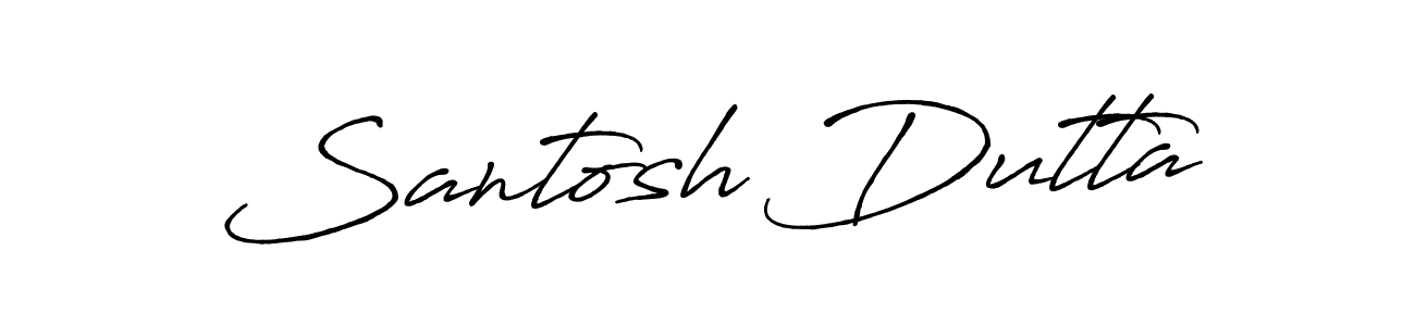 Use a signature maker to create a handwritten signature online. With this signature software, you can design (Antro_Vectra_Bolder) your own signature for name Santosh Dutta. Santosh Dutta signature style 7 images and pictures png