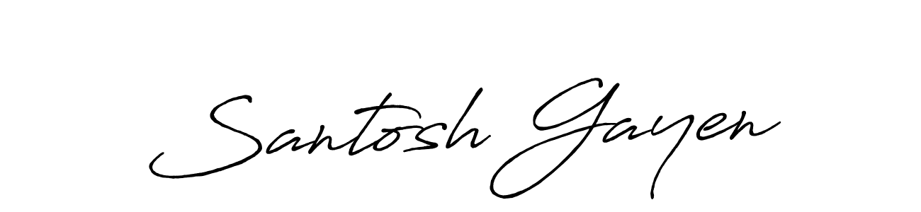 The best way (Antro_Vectra_Bolder) to make a short signature is to pick only two or three words in your name. The name Santosh Gayen include a total of six letters. For converting this name. Santosh Gayen signature style 7 images and pictures png