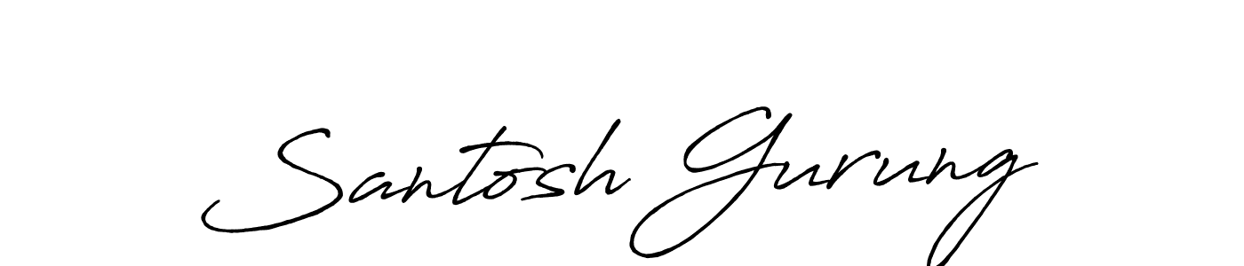 Make a beautiful signature design for name Santosh Gurung. Use this online signature maker to create a handwritten signature for free. Santosh Gurung signature style 7 images and pictures png
