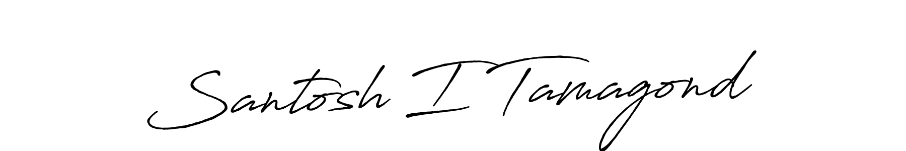 Also we have Santosh I Tamagond name is the best signature style. Create professional handwritten signature collection using Antro_Vectra_Bolder autograph style. Santosh I Tamagond signature style 7 images and pictures png