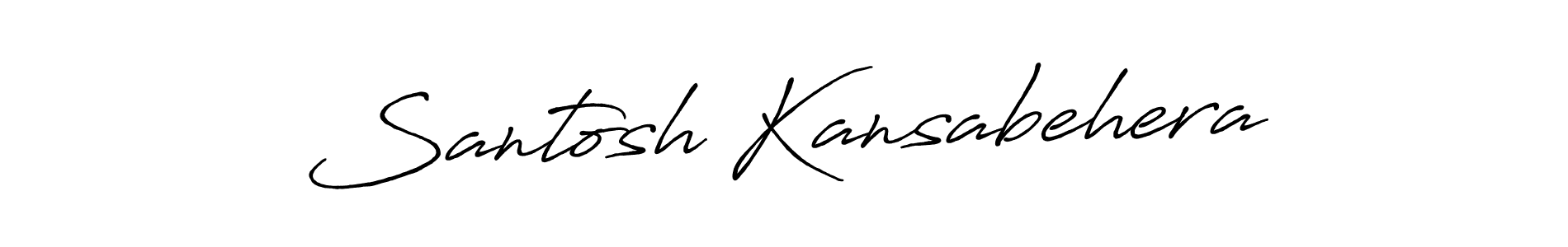 Use a signature maker to create a handwritten signature online. With this signature software, you can design (Antro_Vectra_Bolder) your own signature for name Santosh Kansabehera. Santosh Kansabehera signature style 7 images and pictures png