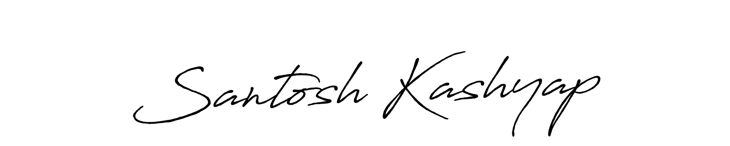 Use a signature maker to create a handwritten signature online. With this signature software, you can design (Antro_Vectra_Bolder) your own signature for name Santosh Kashyap. Santosh Kashyap signature style 7 images and pictures png