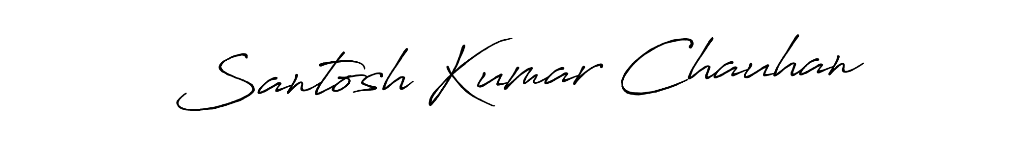 Antro_Vectra_Bolder is a professional signature style that is perfect for those who want to add a touch of class to their signature. It is also a great choice for those who want to make their signature more unique. Get Santosh Kumar Chauhan name to fancy signature for free. Santosh Kumar Chauhan signature style 7 images and pictures png