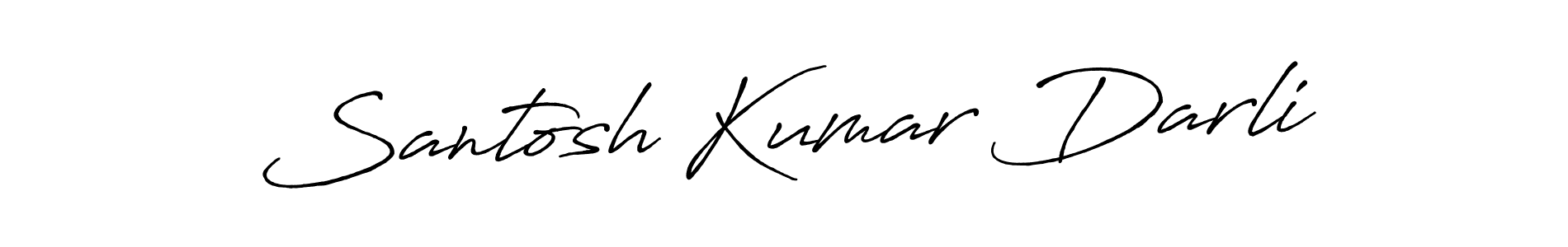 Santosh Kumar Darli stylish signature style. Best Handwritten Sign (Antro_Vectra_Bolder) for my name. Handwritten Signature Collection Ideas for my name Santosh Kumar Darli. Santosh Kumar Darli signature style 7 images and pictures png
