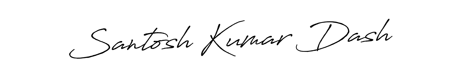 The best way (Antro_Vectra_Bolder) to make a short signature is to pick only two or three words in your name. The name Santosh Kumar Dash include a total of six letters. For converting this name. Santosh Kumar Dash signature style 7 images and pictures png
