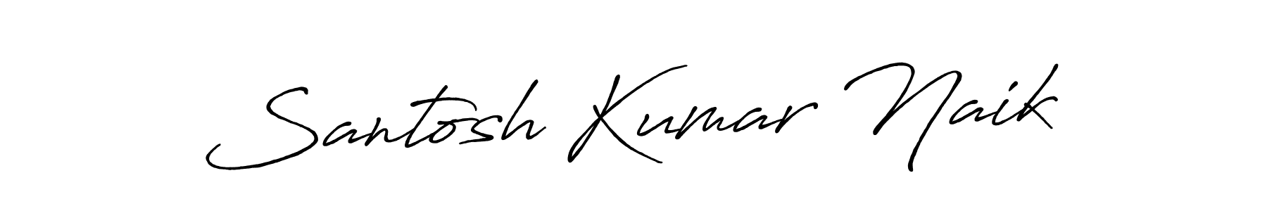 Create a beautiful signature design for name Santosh Kumar Naik. With this signature (Antro_Vectra_Bolder) fonts, you can make a handwritten signature for free. Santosh Kumar Naik signature style 7 images and pictures png