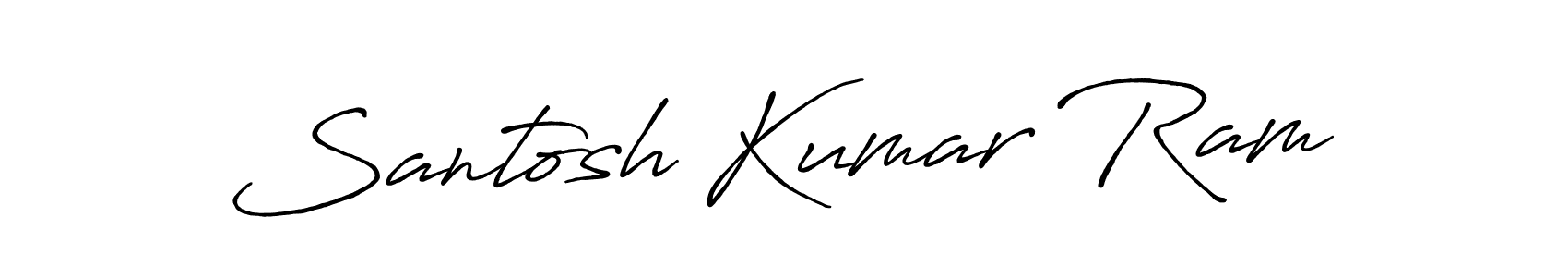 How to make Santosh Kumar Ram signature? Antro_Vectra_Bolder is a professional autograph style. Create handwritten signature for Santosh Kumar Ram name. Santosh Kumar Ram signature style 7 images and pictures png
