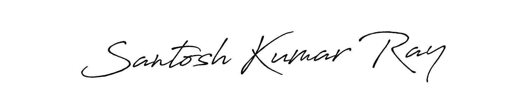 Santosh Kumar Ray stylish signature style. Best Handwritten Sign (Antro_Vectra_Bolder) for my name. Handwritten Signature Collection Ideas for my name Santosh Kumar Ray. Santosh Kumar Ray signature style 7 images and pictures png