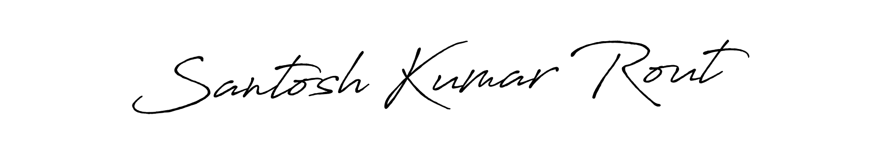 Make a beautiful signature design for name Santosh Kumar Rout. With this signature (Antro_Vectra_Bolder) style, you can create a handwritten signature for free. Santosh Kumar Rout signature style 7 images and pictures png