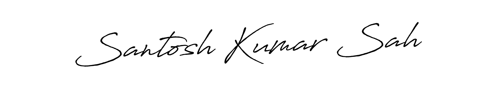 Also we have Santosh Kumar Sah name is the best signature style. Create professional handwritten signature collection using Antro_Vectra_Bolder autograph style. Santosh Kumar Sah signature style 7 images and pictures png