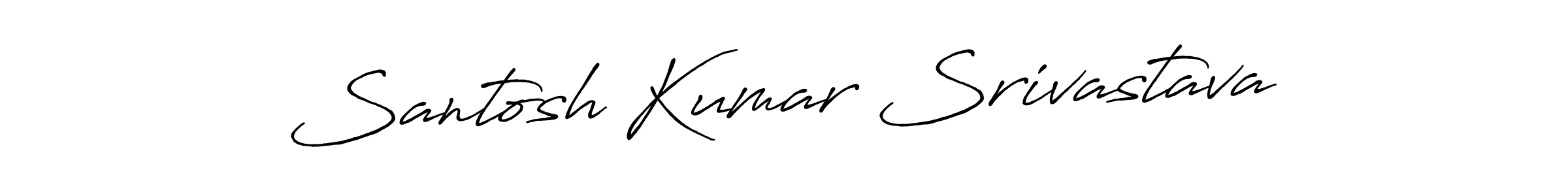 Use a signature maker to create a handwritten signature online. With this signature software, you can design (Antro_Vectra_Bolder) your own signature for name Santosh Kumar Srivastava. Santosh Kumar Srivastava signature style 7 images and pictures png