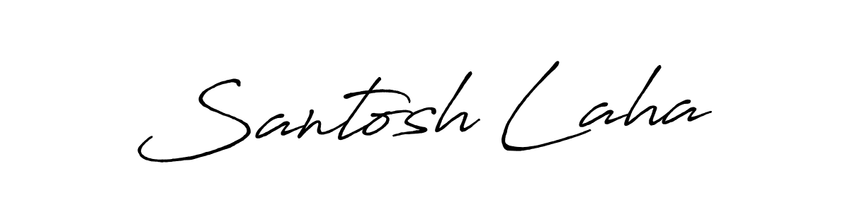 Similarly Antro_Vectra_Bolder is the best handwritten signature design. Signature creator online .You can use it as an online autograph creator for name Santosh Laha. Santosh Laha signature style 7 images and pictures png