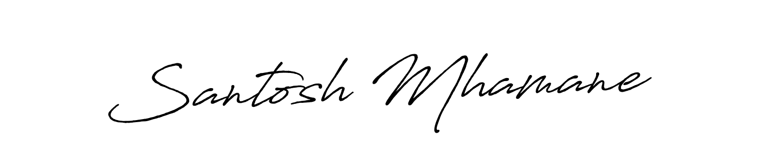 Make a beautiful signature design for name Santosh Mhamane. Use this online signature maker to create a handwritten signature for free. Santosh Mhamane signature style 7 images and pictures png