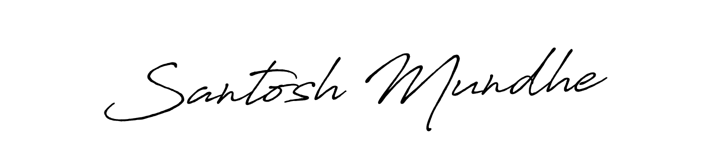 Also we have Santosh Mundhe name is the best signature style. Create professional handwritten signature collection using Antro_Vectra_Bolder autograph style. Santosh Mundhe signature style 7 images and pictures png