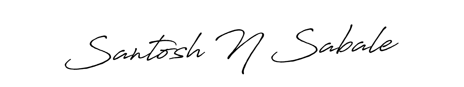 if you are searching for the best signature style for your name Santosh N Sabale. so please give up your signature search. here we have designed multiple signature styles  using Antro_Vectra_Bolder. Santosh N Sabale signature style 7 images and pictures png