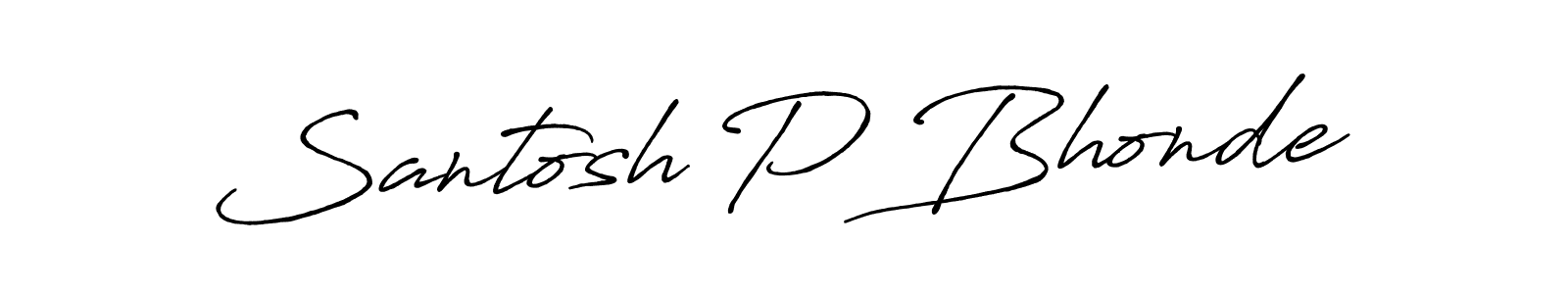 Also we have Santosh P Bhonde name is the best signature style. Create professional handwritten signature collection using Antro_Vectra_Bolder autograph style. Santosh P Bhonde signature style 7 images and pictures png