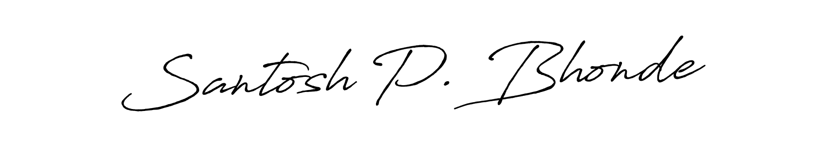 Similarly Antro_Vectra_Bolder is the best handwritten signature design. Signature creator online .You can use it as an online autograph creator for name Santosh P. Bhonde. Santosh P. Bhonde signature style 7 images and pictures png