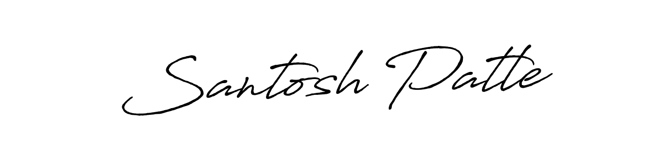 It looks lik you need a new signature style for name Santosh Patle. Design unique handwritten (Antro_Vectra_Bolder) signature with our free signature maker in just a few clicks. Santosh Patle signature style 7 images and pictures png