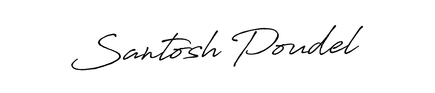 You should practise on your own different ways (Antro_Vectra_Bolder) to write your name (Santosh Poudel) in signature. don't let someone else do it for you. Santosh Poudel signature style 7 images and pictures png
