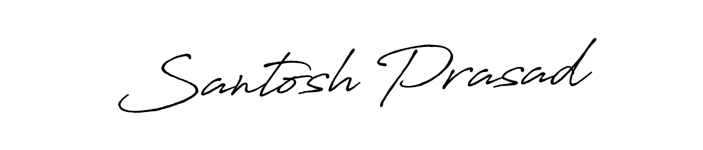 Create a beautiful signature design for name Santosh Prasad. With this signature (Antro_Vectra_Bolder) fonts, you can make a handwritten signature for free. Santosh Prasad signature style 7 images and pictures png