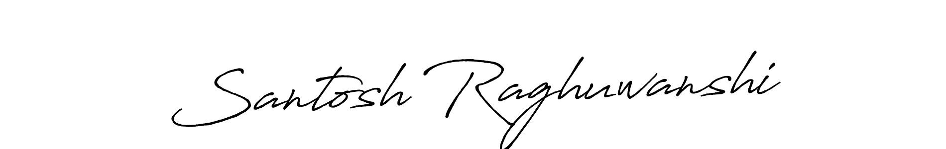 Also we have Santosh Raghuwanshi name is the best signature style. Create professional handwritten signature collection using Antro_Vectra_Bolder autograph style. Santosh Raghuwanshi signature style 7 images and pictures png