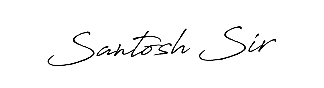 Also we have Santosh Sir name is the best signature style. Create professional handwritten signature collection using Antro_Vectra_Bolder autograph style. Santosh Sir signature style 7 images and pictures png