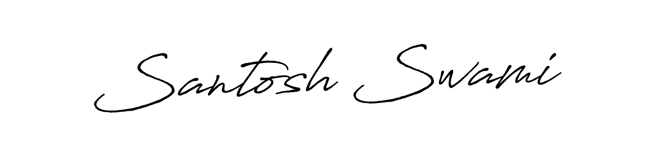 The best way (Antro_Vectra_Bolder) to make a short signature is to pick only two or three words in your name. The name Santosh Swami include a total of six letters. For converting this name. Santosh Swami signature style 7 images and pictures png