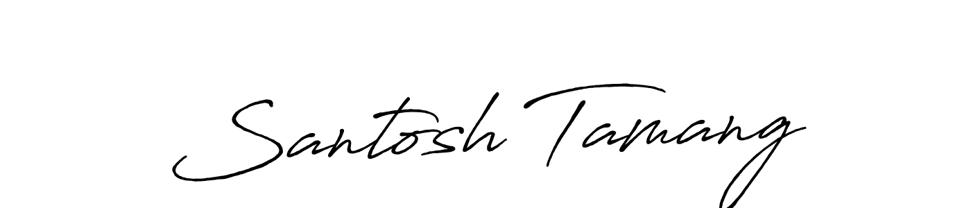 Make a short Santosh Tamang signature style. Manage your documents anywhere anytime using Antro_Vectra_Bolder. Create and add eSignatures, submit forms, share and send files easily. Santosh Tamang signature style 7 images and pictures png