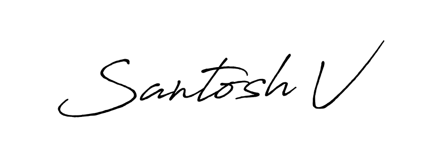 See photos of Santosh V official signature by Spectra . Check more albums & portfolios. Read reviews & check more about Antro_Vectra_Bolder font. Santosh V signature style 7 images and pictures png