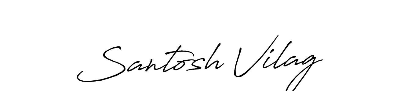 if you are searching for the best signature style for your name Santosh Vilag. so please give up your signature search. here we have designed multiple signature styles  using Antro_Vectra_Bolder. Santosh Vilag signature style 7 images and pictures png