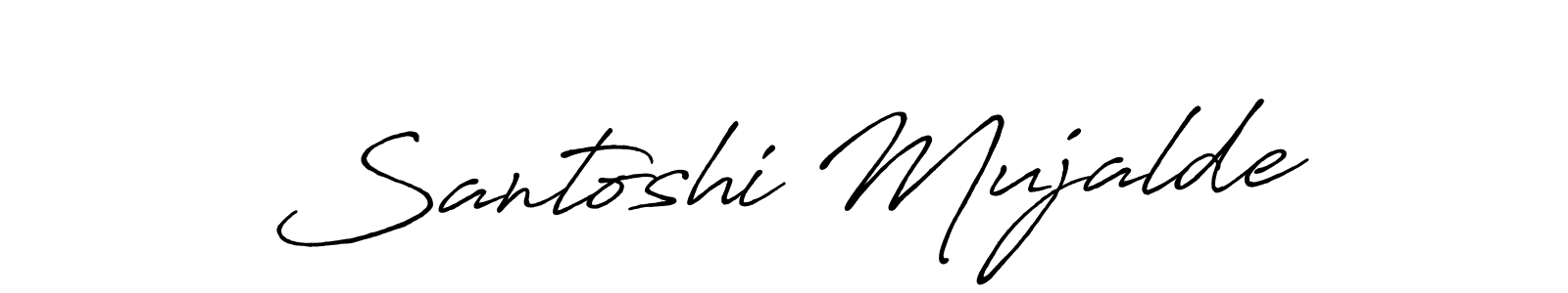 Use a signature maker to create a handwritten signature online. With this signature software, you can design (Antro_Vectra_Bolder) your own signature for name Santoshi Mujalde. Santoshi Mujalde signature style 7 images and pictures png