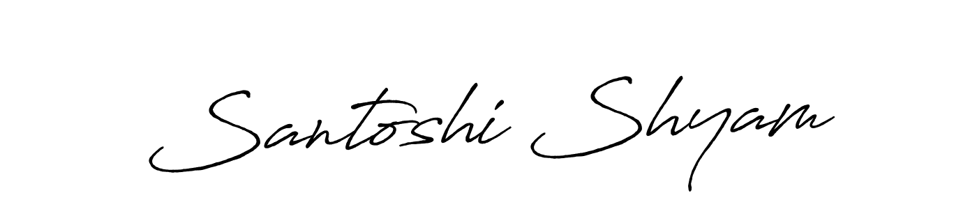 Make a beautiful signature design for name Santoshi Shyam. Use this online signature maker to create a handwritten signature for free. Santoshi Shyam signature style 7 images and pictures png