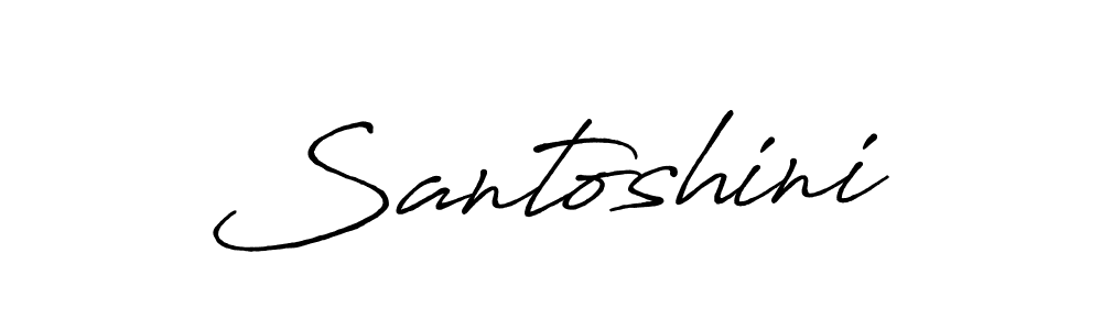 if you are searching for the best signature style for your name Santoshini. so please give up your signature search. here we have designed multiple signature styles  using Antro_Vectra_Bolder. Santoshini signature style 7 images and pictures png