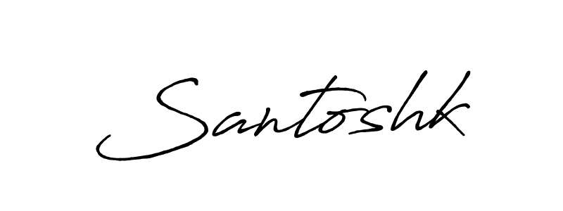 This is the best signature style for the Santoshk name. Also you like these signature font (Antro_Vectra_Bolder). Mix name signature. Santoshk signature style 7 images and pictures png