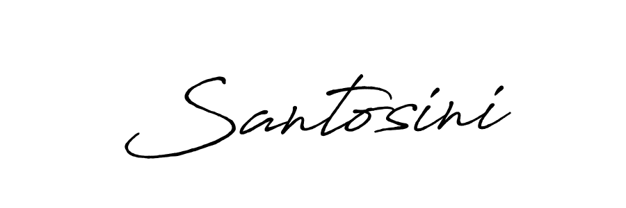 Make a beautiful signature design for name Santosini. With this signature (Antro_Vectra_Bolder) style, you can create a handwritten signature for free. Santosini signature style 7 images and pictures png