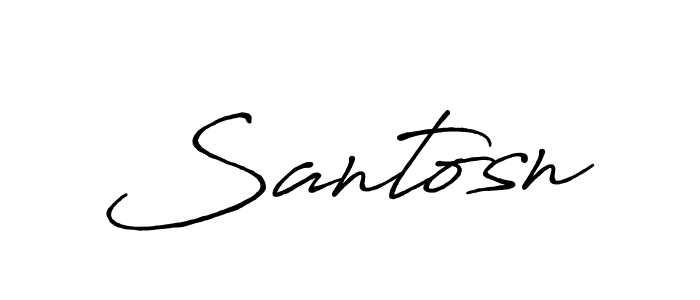 Best and Professional Signature Style for Santosn. Antro_Vectra_Bolder Best Signature Style Collection. Santosn signature style 7 images and pictures png