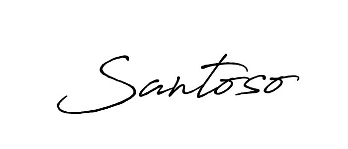 Antro_Vectra_Bolder is a professional signature style that is perfect for those who want to add a touch of class to their signature. It is also a great choice for those who want to make their signature more unique. Get Santoso name to fancy signature for free. Santoso signature style 7 images and pictures png