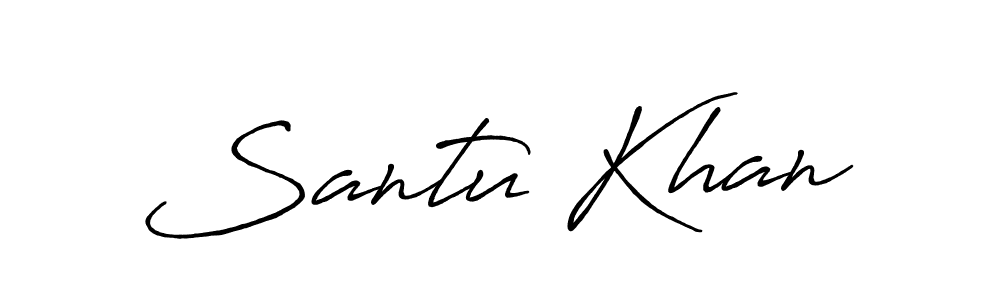 Similarly Antro_Vectra_Bolder is the best handwritten signature design. Signature creator online .You can use it as an online autograph creator for name Santu Khan. Santu Khan signature style 7 images and pictures png