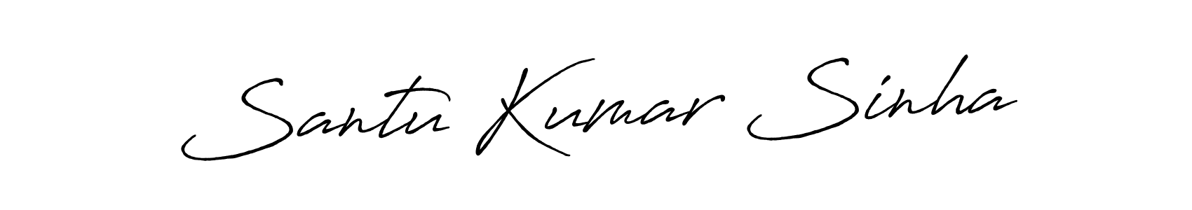 You should practise on your own different ways (Antro_Vectra_Bolder) to write your name (Santu Kumar Sinha) in signature. don't let someone else do it for you. Santu Kumar Sinha signature style 7 images and pictures png