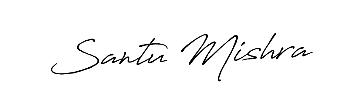 Also You can easily find your signature by using the search form. We will create Santu Mishra name handwritten signature images for you free of cost using Antro_Vectra_Bolder sign style. Santu Mishra signature style 7 images and pictures png